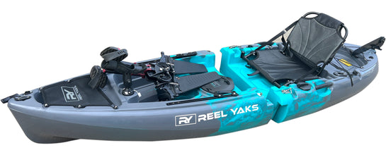 ReelYaks Raptor 9.5ft Modular Pedal Fishing Kayak