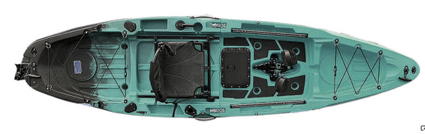 ReelYaks Rapido 10.8 ft Modular Pedal Fishing Kayak