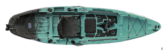 ReelYaks Rapido 10.8 ft Modular Pedal Fishing Kayak