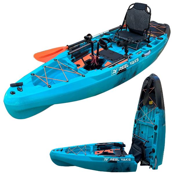 ReelYaks Rapido 10.8 ft Modular Pedal Fishing Kayak