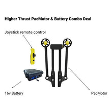 PacMotor + 16V Battery Trolling Motor Combo